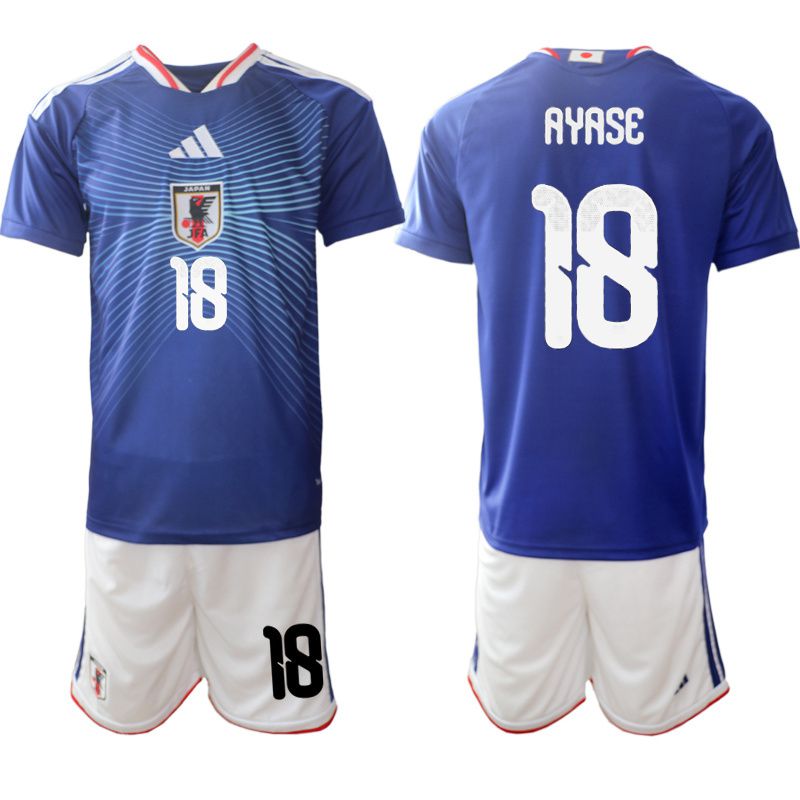 Men 2026 World Cup National Team Japan home blue #18 Soccer Jersey